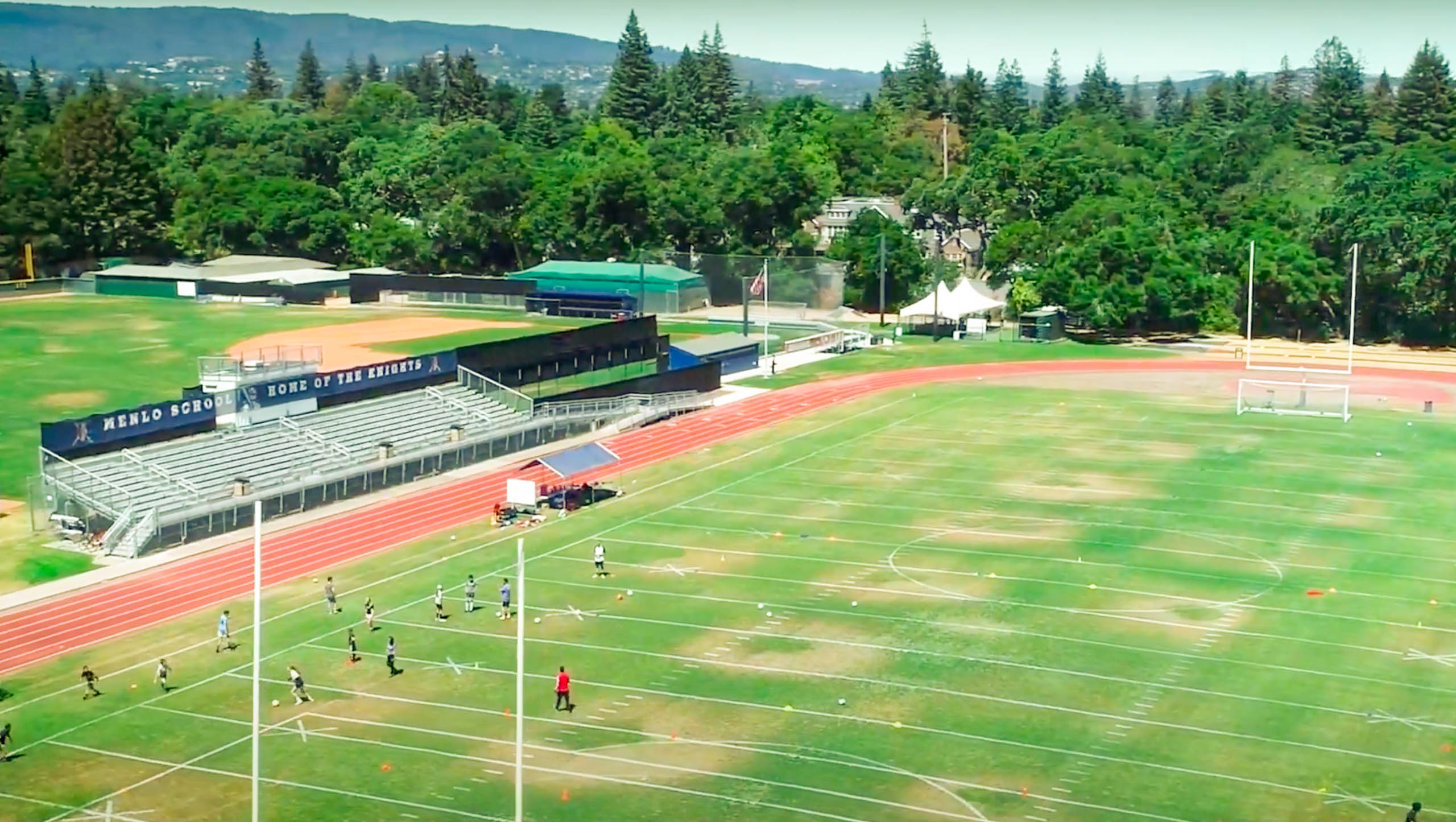 Menlo College soccer field.
